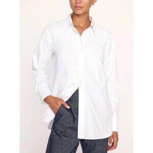 Brochu Walker Size S Women’s White Crisp Poplin Button Down Shirt